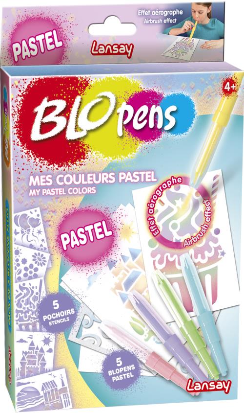 LANSAY BLOPENS PACK DE 5 COULEURS PASTEL