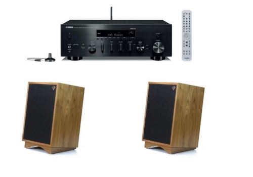 Amplificateur Yamaha R-N803D WiFi Noir + Enceinte colonne Klipsch Heresy III Walnut Vendue par paire