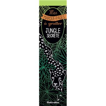 Mes marque-pages à gratter : Jungle secrète