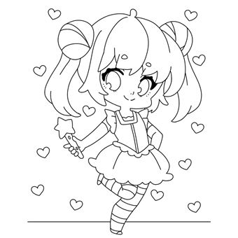 Dessine et colorie   Univers chibis