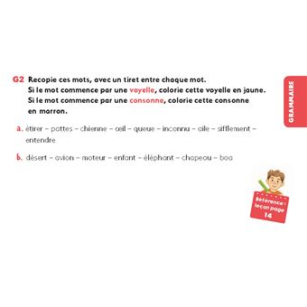 Exercices de français - CE1