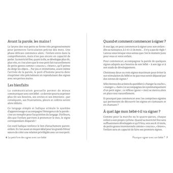 Le petit Livre des signes avec son bébé