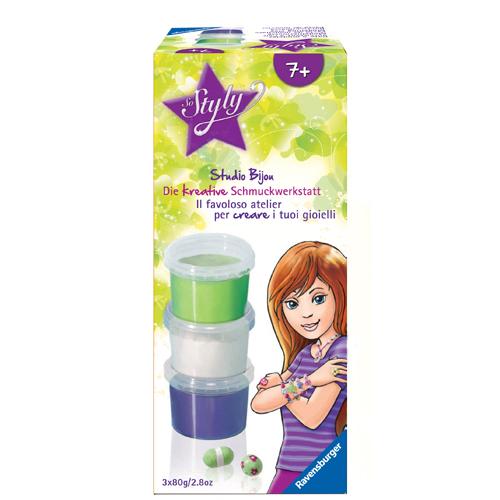 3 pots pâte Studio bijou Ravensburger