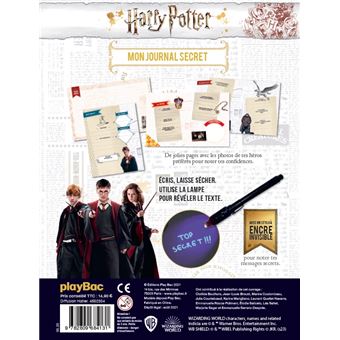Harry Potter - Mon journal secret (avec encre invisible) 2023