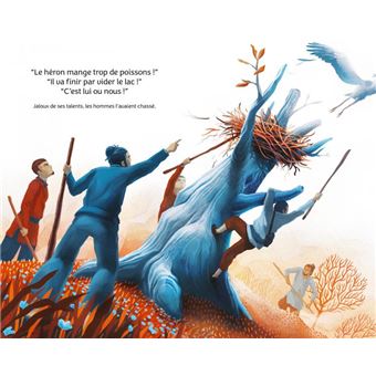 Le héron bleu