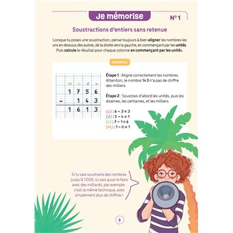 Mes fiches d’entraînement effaçables - Soustractions posées