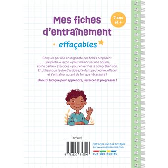 Mes fiches d’entraînement effaçables - Soustractions posées