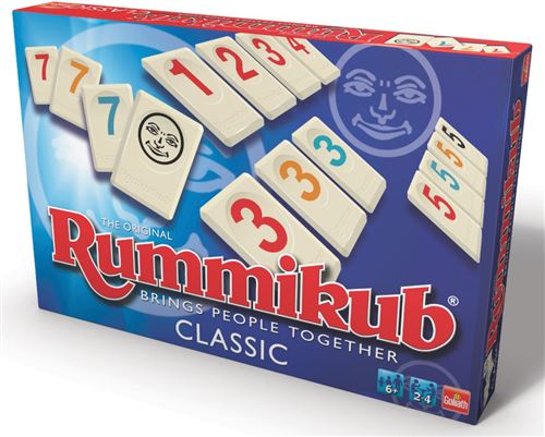 Rummikub classic - jeu de société - rami des chiffres version anglaise -  Jeu de stratégie - Achat & prix