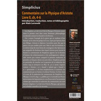 Commentaire sur la Physique d'Aristote. Livre II, ch. 4-6