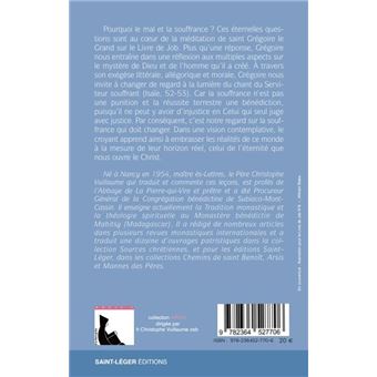 Leçons morales tirées du livre de Job