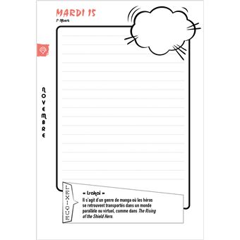 Agenda scolaire DIY Manga 2022-2023