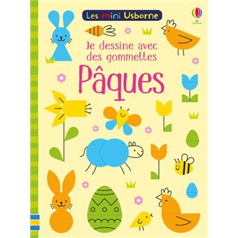 Je dessine avec des gommettes - Pâques - Les mini Usborne