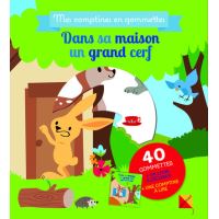 Dans sa maison un grand cerf - Mes comptines en gommettes