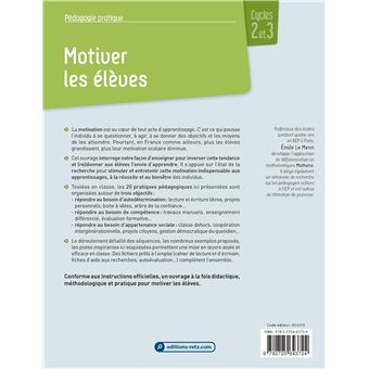 Motiver les élèves Cycles 2 et 3 - 20 pratiques pour enseigner autrement