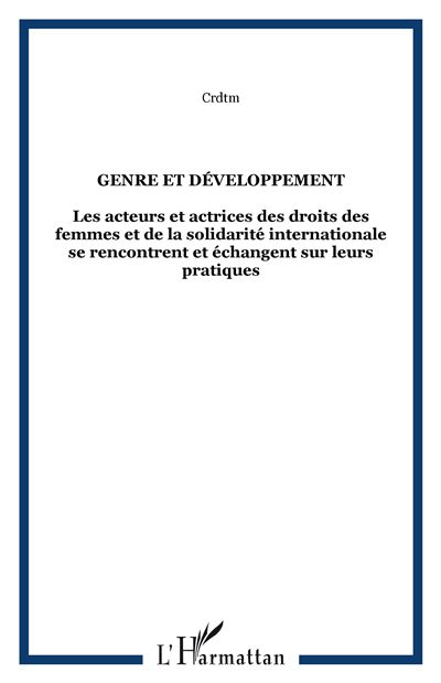 Genre et développement