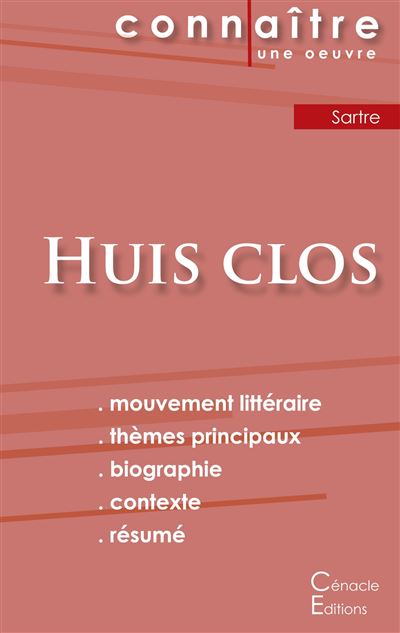 Fiche de lecture Huis clos de Jean-Paul Sartre