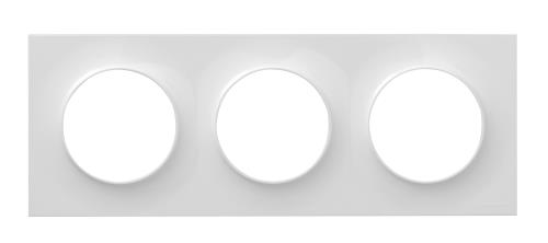 Schn Blanc Plaque Décorative 3 Postes Schneider Electric Odace Styl
