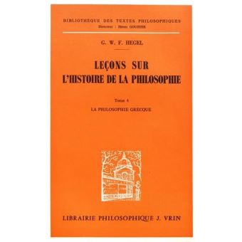 Leçons sur l'histoire de la philosophie IV