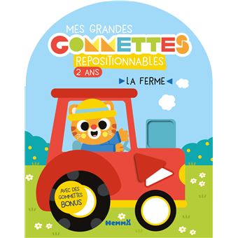 Mes grandes gommettes repositionnables - 2 ans - La ferme