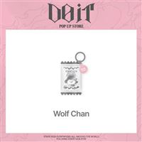 Stray kids skzoo shaker keyring/wolf chan