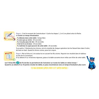 Mon bloc addition - Pour devenir imbatable en tables d'addition