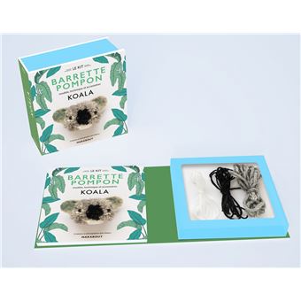 Kit Barrette Pompon - Koala