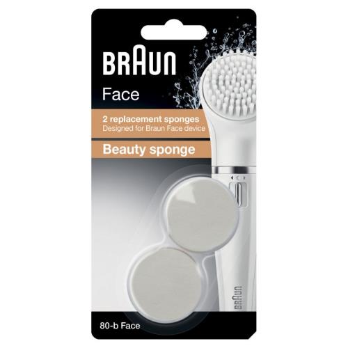 Lot de 2 Brosses de visage Braun Eponge Beauté Face 80-B