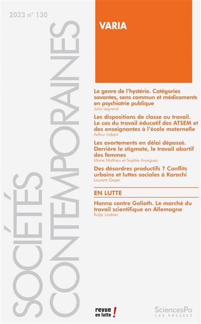 Sociétés contemporaines 130 -  Collectif - broché