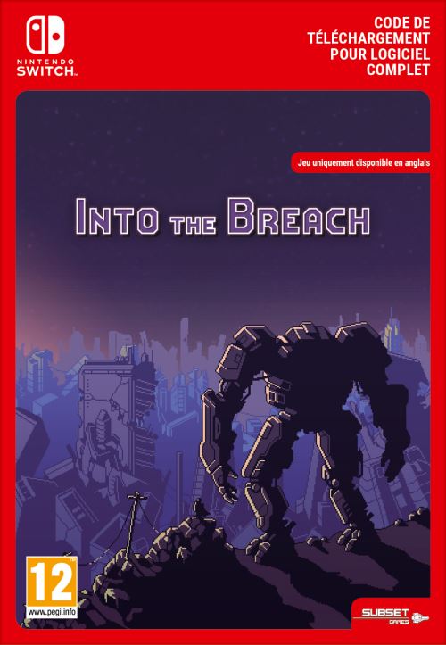 Pochette avant du jeu Code de téléchargement Into the Breach Nintendo Switch