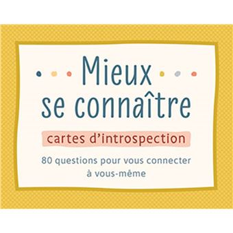 Mieux se connaitre - cartes d'introspection