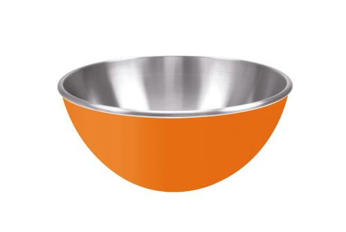 Saladier double-paroi Zakdesign Acier Inoxydable 25 cm Orange