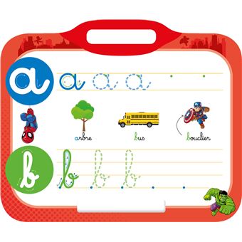Disney - Mes super-héros Marvel - Ardoise J'écris les lettres minuscules  (4-6 ans)