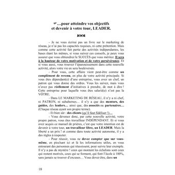 Devenez leader de votre équipe dans votre réseau de marketing...