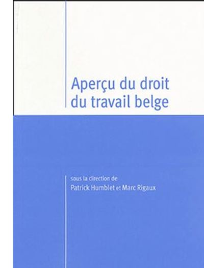 Marc Rigaux Aperçu du droit du travail belge - broché - Patrick Humblet, Marc ...