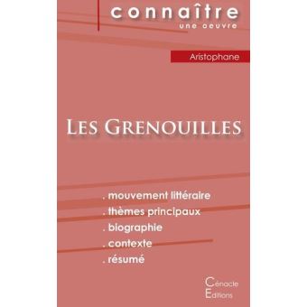 Fiche de lecture Les Grenouilles de Aristophane (Analyse littéraire de référence et résumé complet) - 1