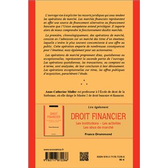 Droit financier : les opérations de marché