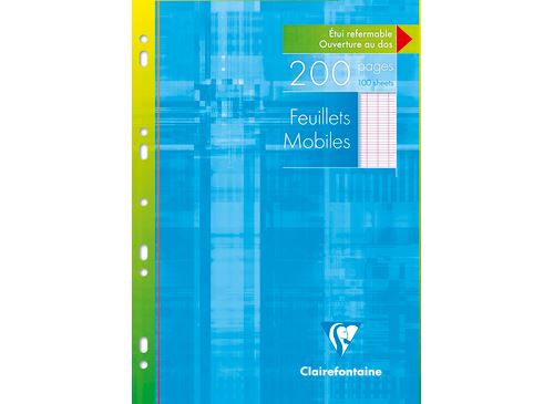 Etui De 200 Feuillets Mobiles Seyès Clairefontaine 21 X 29,7 Cm