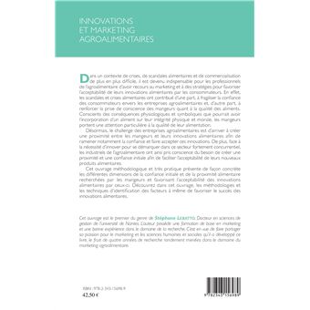 Innovations et marketing agroalimentaires