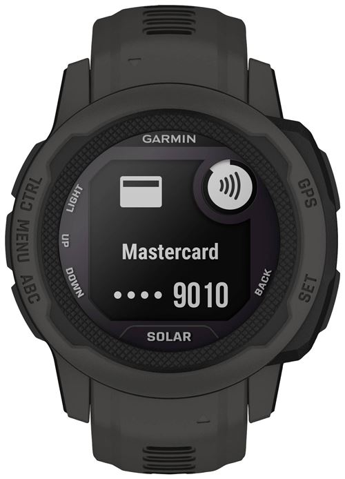Garmin Instinct 2S Solar - 40 Mm - Graphite - Montre De Sport avec Bande - Silicone - Taille Du Poignet : 112-180 Mm - Monochrome - 32 Mo - Bluetooth, Ant+ - 43 G