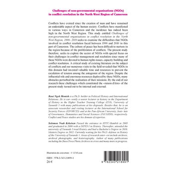 Challenges of non-governmental organisations (NGOs) in conflict resolution