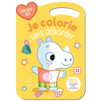 Je colorie sans déborder - Le rhinocéros