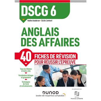 DSCG 6 Anglais des affaires - Fiches de révision