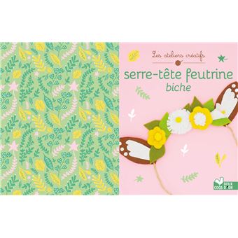 Serre-tête feutrine biche - mini coffret avec accessoires