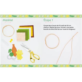 Serre-tête feutrine biche - mini coffret avec accessoires