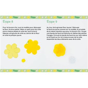 Serre-tête feutrine biche - mini coffret avec accessoires