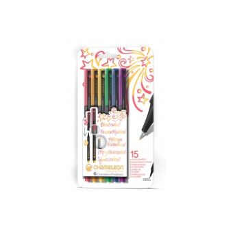 Chameleon 6 Stylos Pointe extra fine couleurs primaires