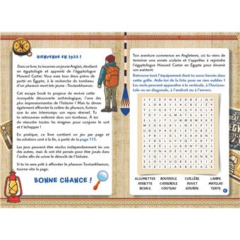 Escape game de poche junior : La malédiction de Toutankhamon