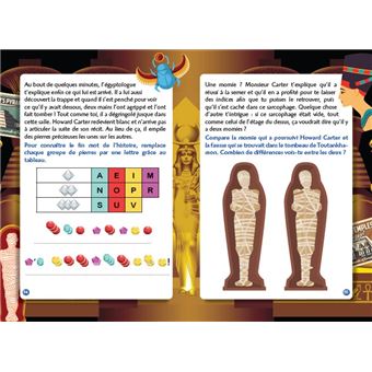 Escape game de poche junior : La malédiction de Toutankhamon