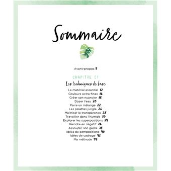 Jungle à l'aquarelle