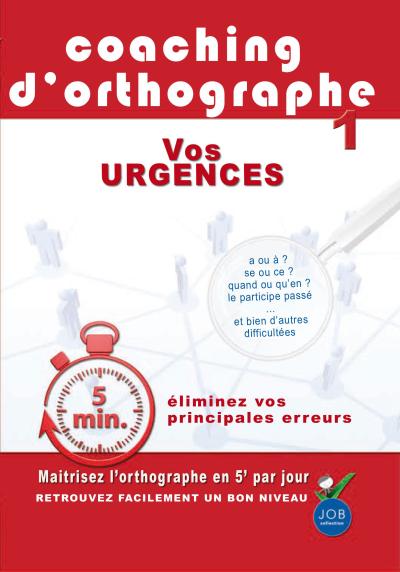 Coaching d'Orthographe : Vos urgences DVD